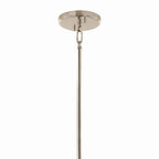KICHLER 52626PN Eisley 21.25 Inch 4 Light Foyer Pendant In Polished Nickel And Black