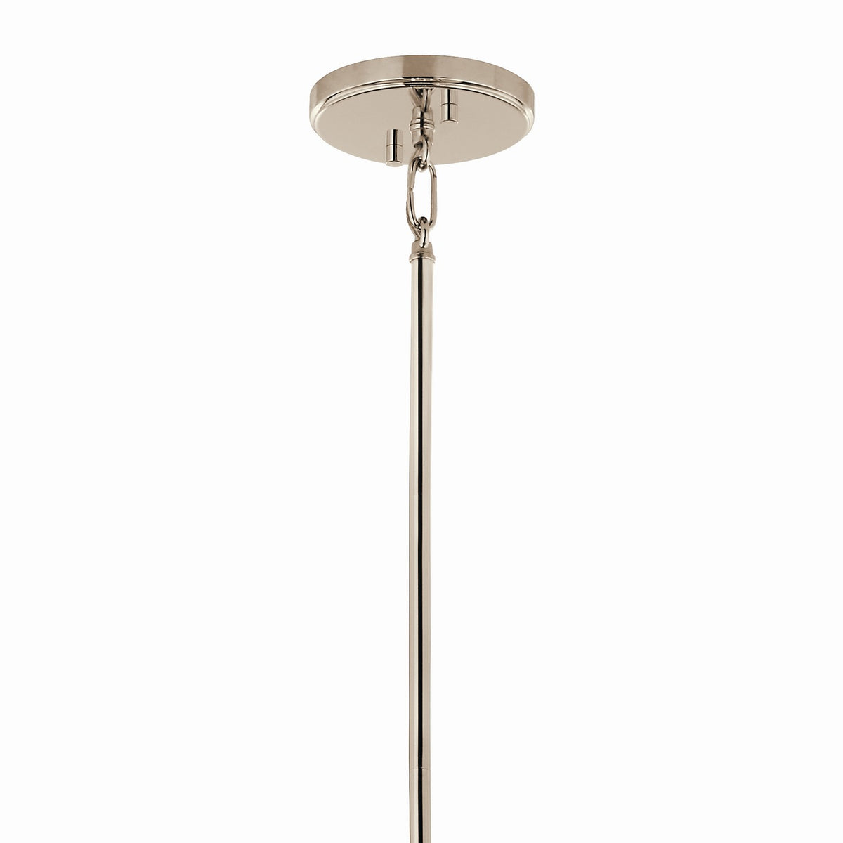 KICHLER 52626PN Eisley 21.25 Inch 4 Light Foyer Pendant In Polished Nickel And Black