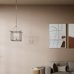 KICHLER 52626PN Eisley 21.25 Inch 4 Light Foyer Pendant In Polished Nickel And Black