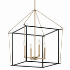 KICHLER 52627CPZ Eisley 30 Inch 4 Light Foyer Pendant In Champagne Bronze And Black