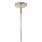 KICHLER 52627PN Eisley 30 Inch 4 Light Foyer Pendant In Polished Nickel And Black