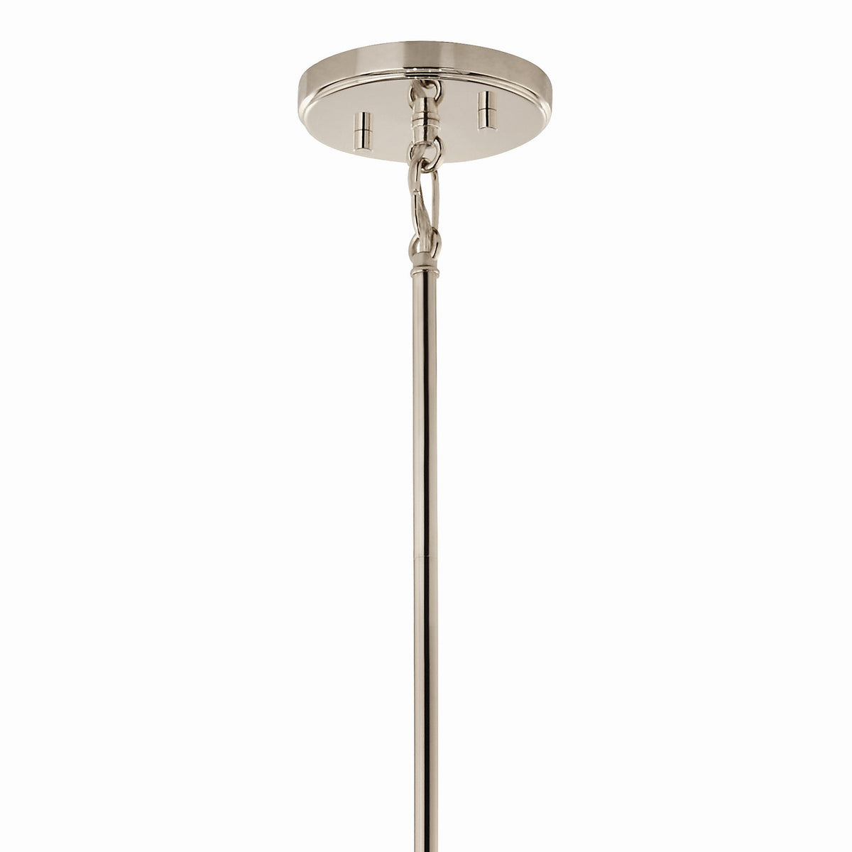 KICHLER 52627PN Eisley 30 Inch 4 Light Foyer Pendant In Polished Nickel And Black