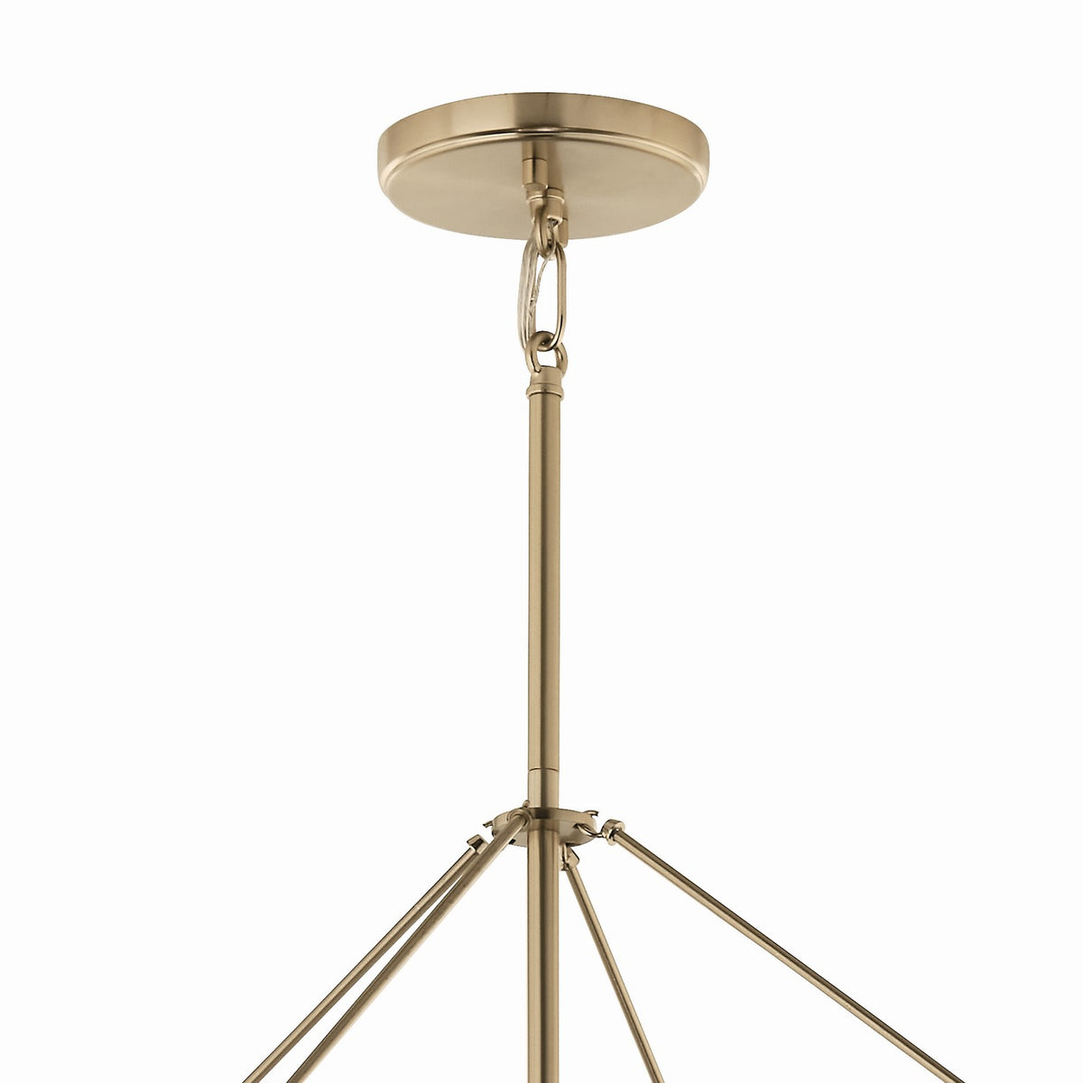 KICHLER 52628CPZ Eisley 40.25 Inch 8 Light Foyer Pendant In Champagne Bronze And Black