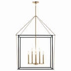 KICHLER 52628CPZ Eisley 40.25 Inch 8 Light Foyer Pendant In Champagne Bronze And Black