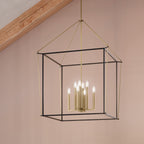 KICHLER 52628CPZ Eisley 40.25 Inch 8 Light Foyer Pendant In Champagne Bronze And Black