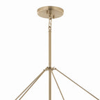 KICHLER 52629CPZ Eisley 50 Inch 8 Light 2 Tier Foyer Pendant In Champagne Bronze And Black