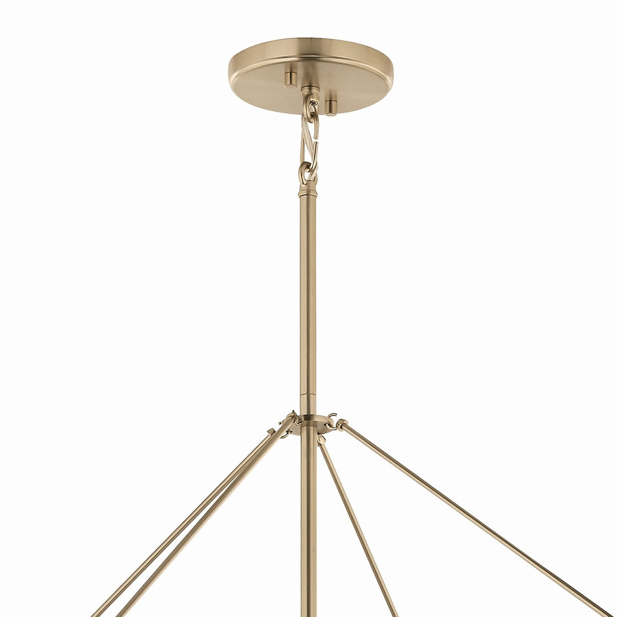 KICHLER 52629CPZ Eisley 50 Inch 8 Light 2 Tier Foyer Pendant In Champagne Bronze And Black