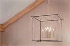 KICHLER 52629PN Eisley 50 Inch 8 Light 2 Tier Foyer Pendant In Polished Nickel And Black