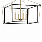 KICHLER 52632CPZ Eisley 20 Inch 4 Light Semi Flush Mount In Champagne Bronze And Black