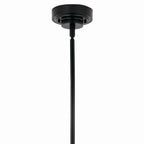 KICHLER 52667BK Sycara 36.25 Inch 6 Light Led Chandelier With Faceted Crystal In Black