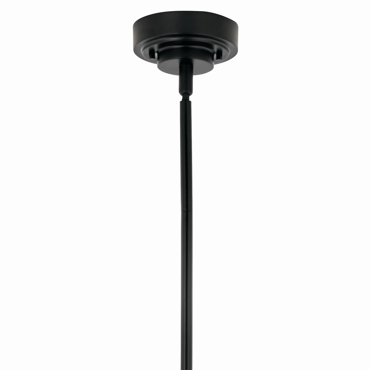 KICHLER 52667BK Sycara 36.25 Inch 6 Light Led Chandelier With Faceted Crystal In Black