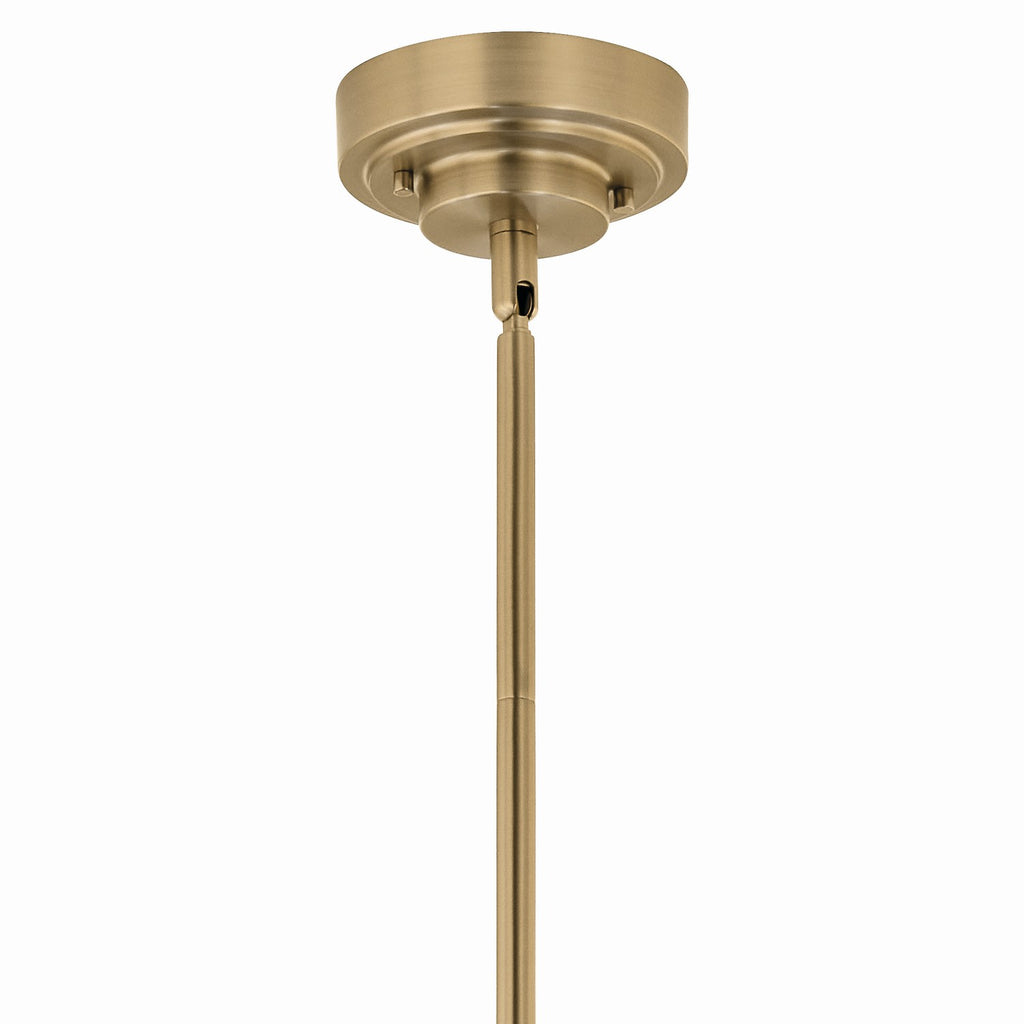 KICHLER 52667CPZ Sycara 36.25 Inch 6 Light Led Chandelier With Faceted Crystal In Champagne Bronze