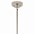 KICHLER 52667PN Sycara 36.25 Inch 6 Light Led Chandelier With Faceted Crystal In Polished Nickel