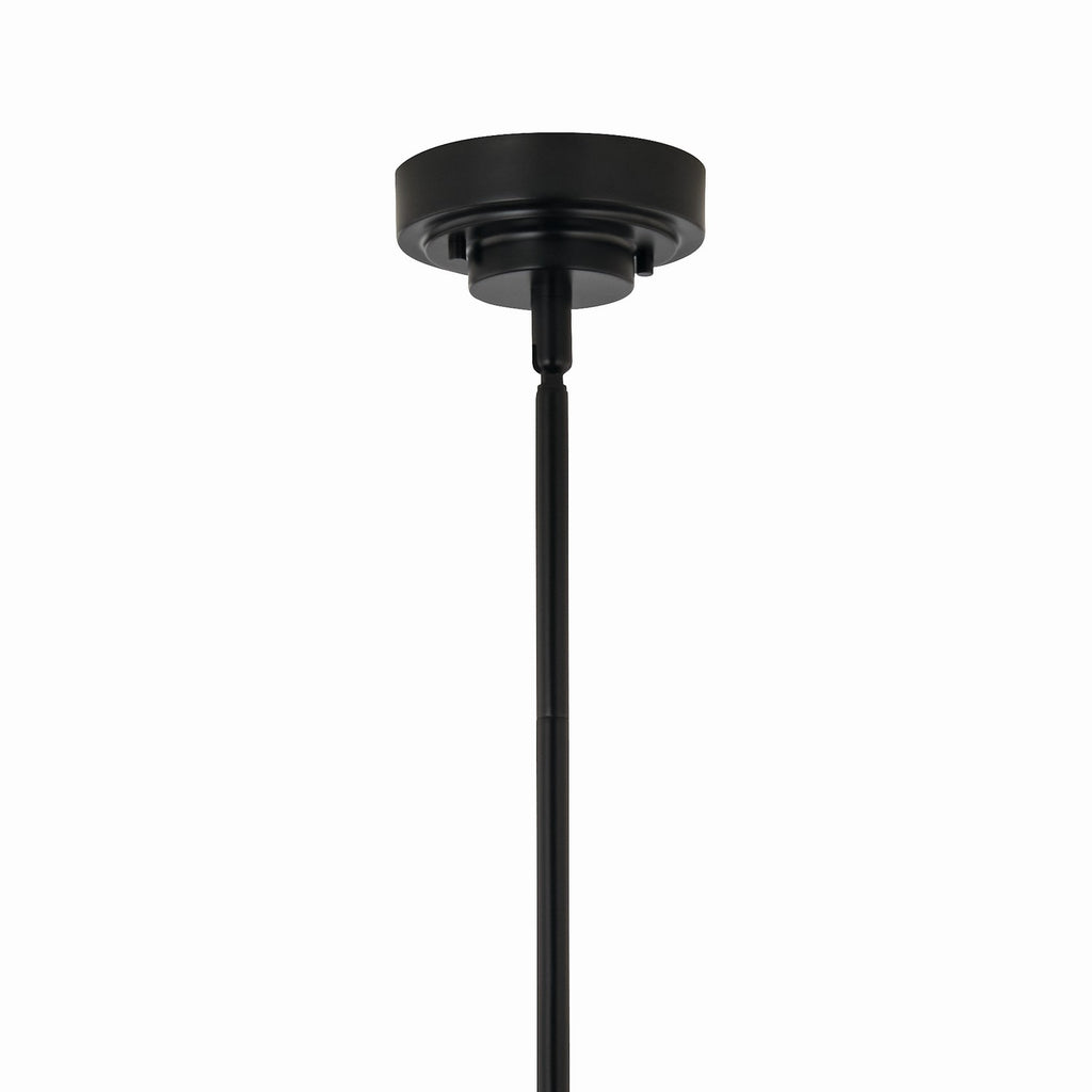 KICHLER 52668BK Sycara 48.5 Inch 8 Light Led Chandelier With Faceted Crystal In Black