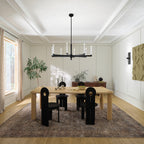 KICHLER 52668BK Sycara 48.5 Inch 8 Light Led Chandelier With Faceted Crystal In Black
