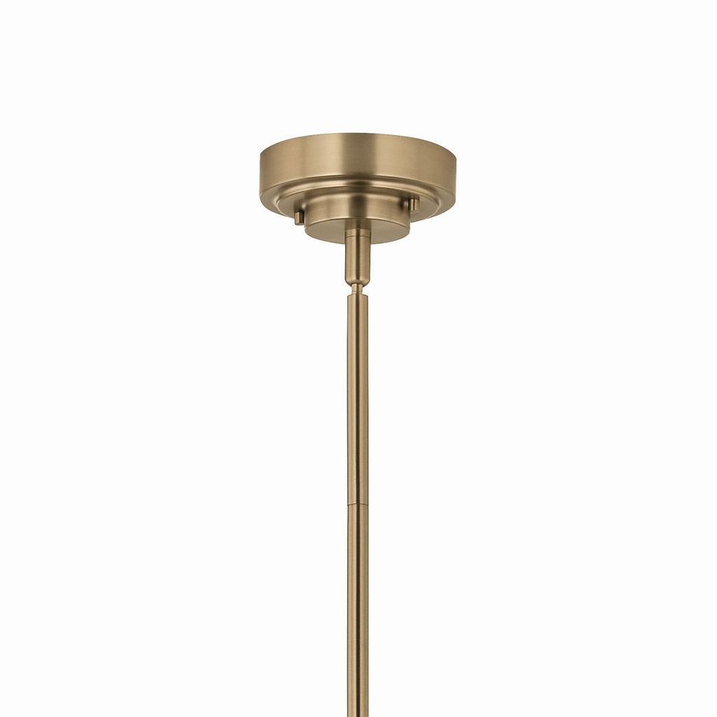 KICHLER 52668CPZ Sycara 48.5 Inch 8 Light Led Chandelier With Faceted Crystal In Champagne Bronze