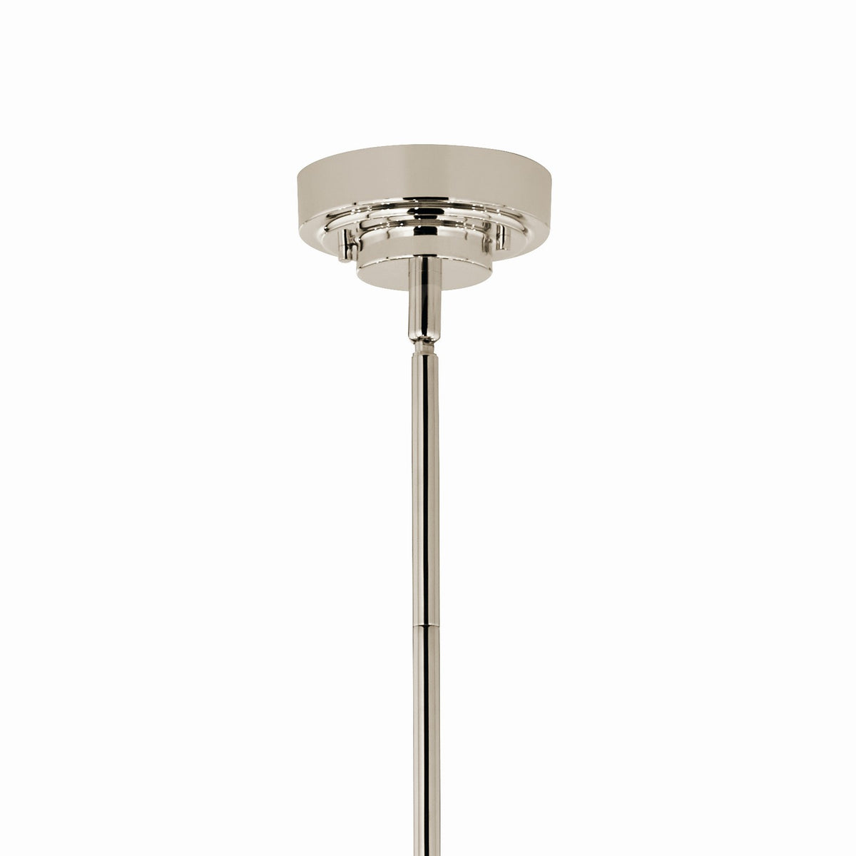 KICHLER 52668PN Sycara 48.5 Inch 8 Light Led Chandelier With Faceted Crystal In Polished Nickel