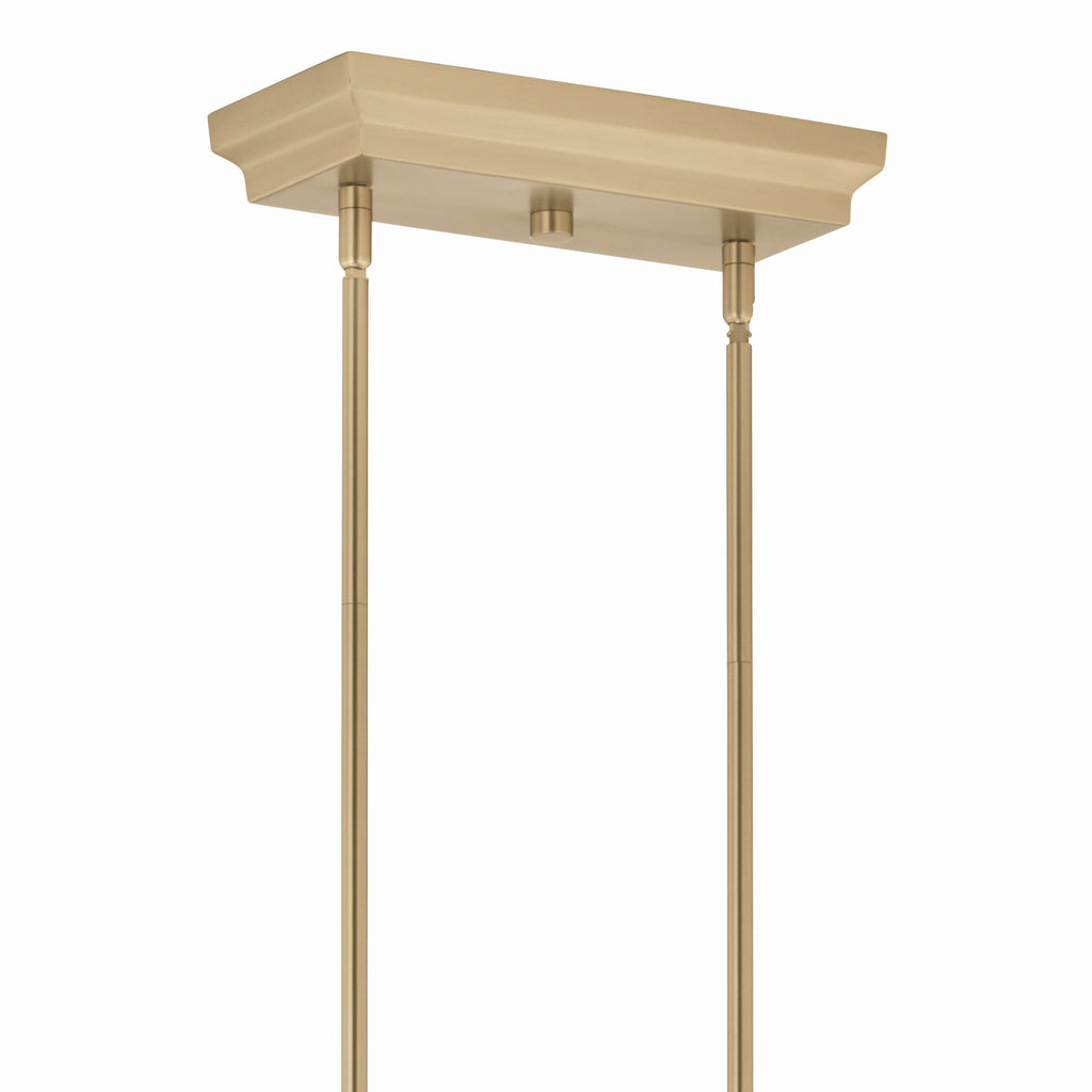 KICHLER 52670CPZ Sycara 48.25 Inch 14 Light Led Linear Chandelier With Faceted Crystal In Champagne Bronze