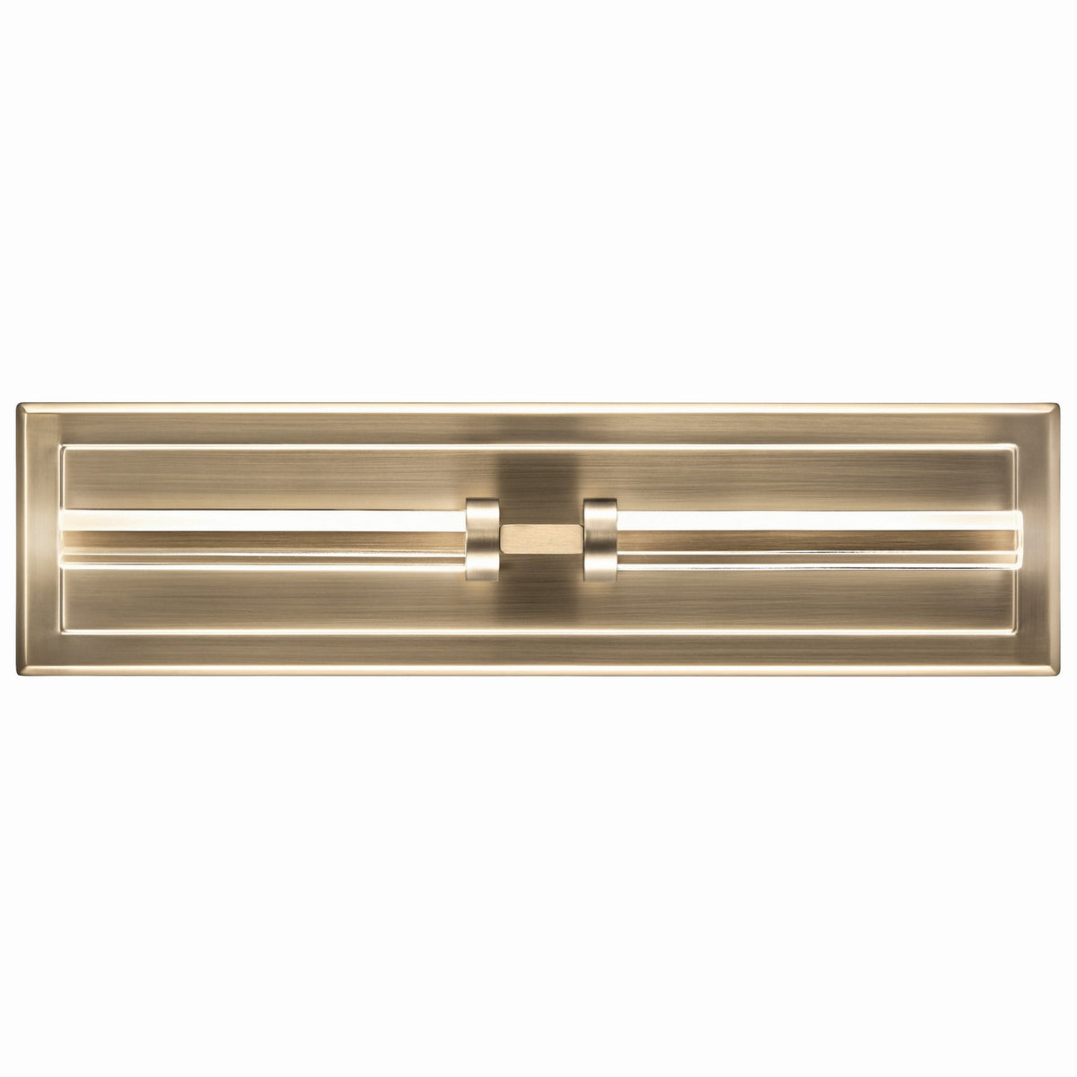 KICHLER 52671CPZ Sycara 19 Inch 2 Light Led Wall Sconce With Faceted Crystal In Champagne Bronze