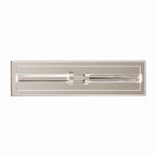 KICHLER 52671PN Sycara 19 Inch 2 Light Led Wall Sconce With Faceted Crystal In Polished Nickel