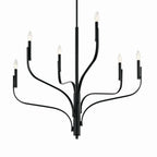 KICHLER 52673BK Livadia 36.25 Inch 6 Light Chandelier In Black
