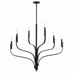 KICHLER 52673BK Livadia 36.25 Inch 6 Light Chandelier In Black