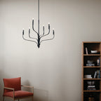 KICHLER 52673BK Livadia 36.25 Inch 6 Light Chandelier In Black