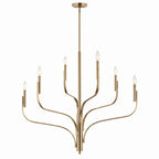 KICHLER 52673CPZ Livadia 36.25 Inch 6 Light Chandelier In Champagne Bronze