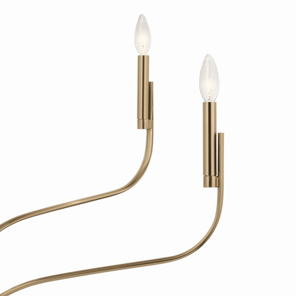 KICHLER 52673CPZ Livadia 36.25 Inch 6 Light Chandelier In Champagne Bronze