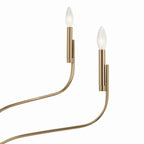 KICHLER 52673CPZ Livadia 36.25 Inch 6 Light Chandelier In Champagne Bronze