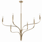 KICHLER 52674CPZ Livadia 47.25 Inch 6 Light Chandelier In Champagne Bronze