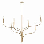 KICHLER 52674CPZ Livadia 47.25 Inch 6 Light Chandelier In Champagne Bronze