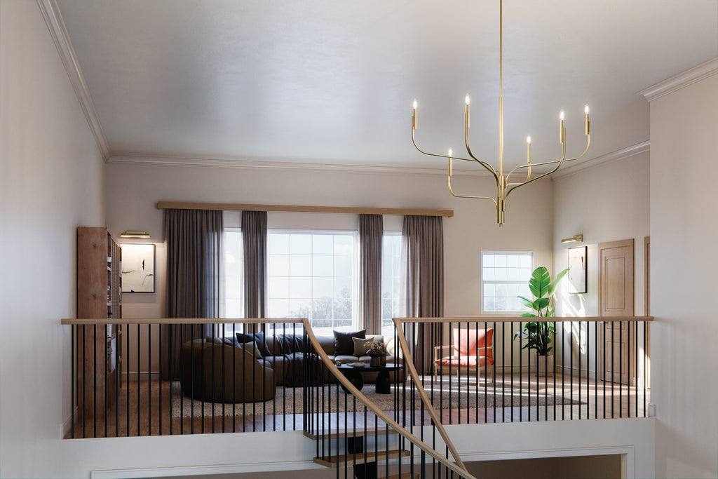 KICHLER 52674CPZ Livadia 47.25 Inch 6 Light Chandelier In Champagne Bronze