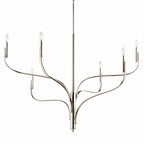 KICHLER 52674PN Livadia 47.25 Inch 6 Light Chandelier In Polished Nickel