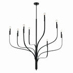KICHLER 52675BK Livadia 47.75 Inch 8 Light Chandelier In Black