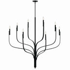 KICHLER 52675BK Livadia 47.75 Inch 8 Light Chandelier In Black