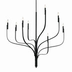 KICHLER 52675BK Livadia 47.75 Inch 8 Light Chandelier In Black