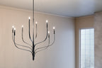 KICHLER 52675BK Livadia 47.75 Inch 8 Light Chandelier In Black