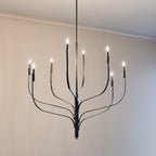 KICHLER 52675BK Livadia 47.75 Inch 8 Light Chandelier In Black