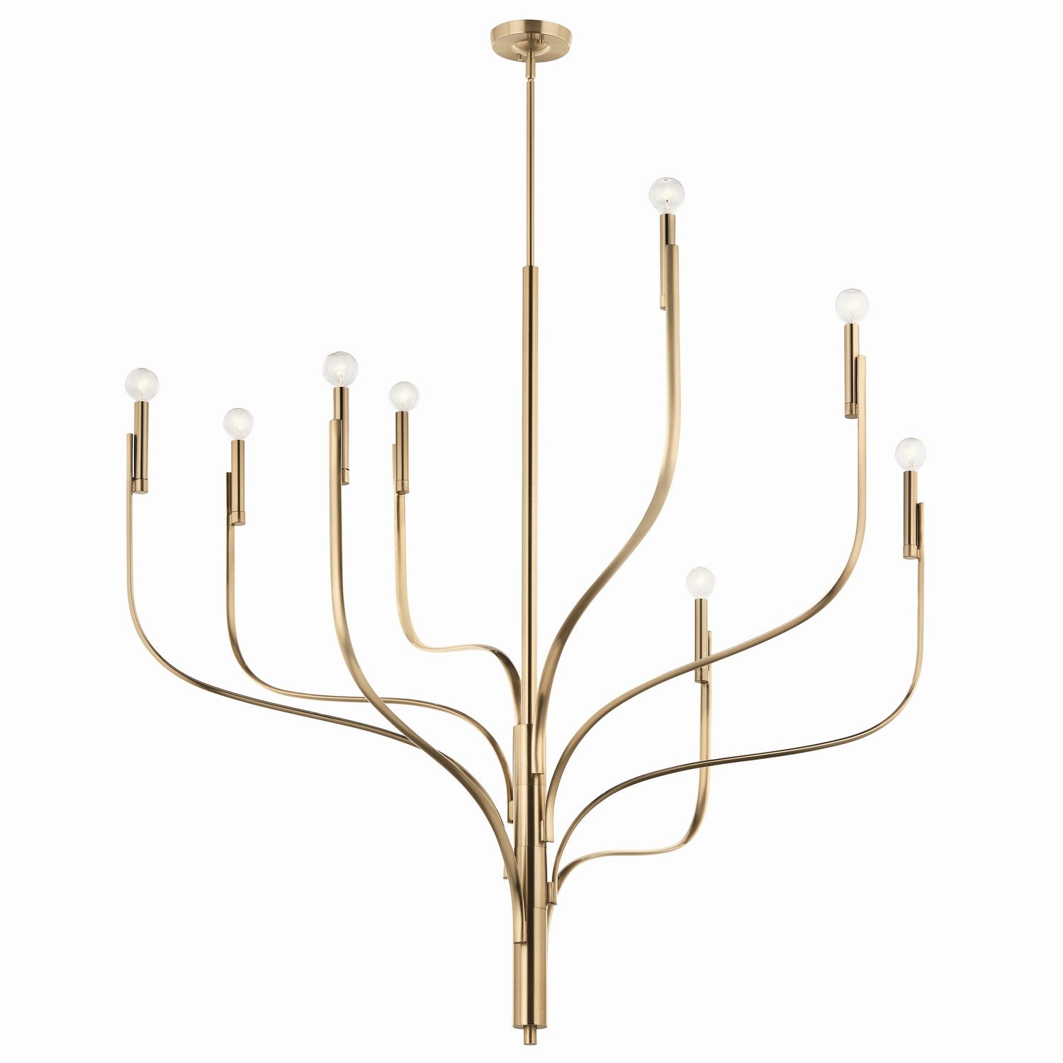 KICHLER 52675CPZ Livadia 47.75 Inch 8 Light Chandelier In Champagne Bronze