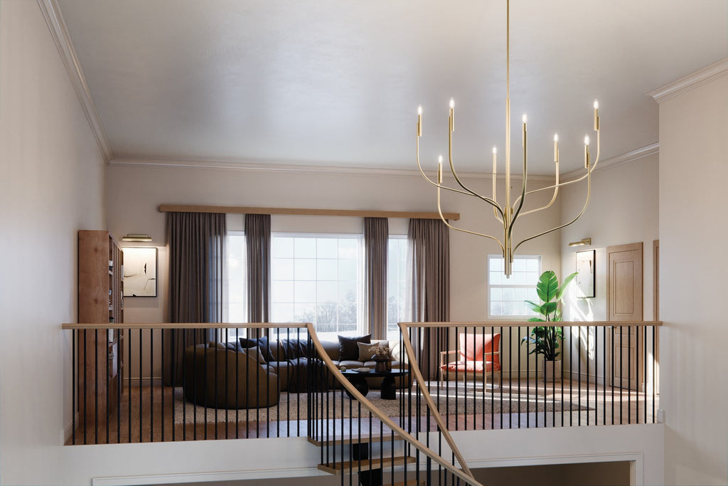 KICHLER 52675CPZ Livadia 47.75 Inch 8 Light Chandelier In Champagne Bronze