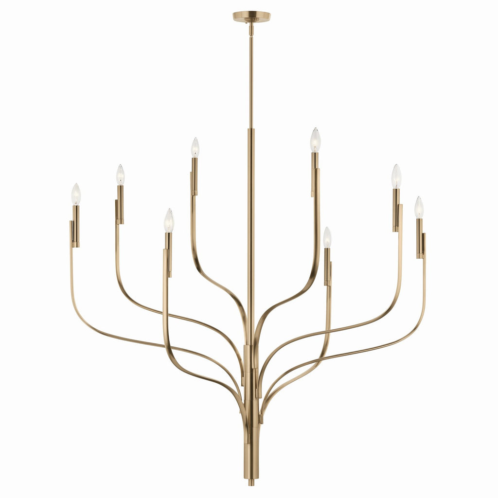 KICHLER 52675CPZ Livadia 47.75 Inch 8 Light Chandelier In Champagne Bronze
