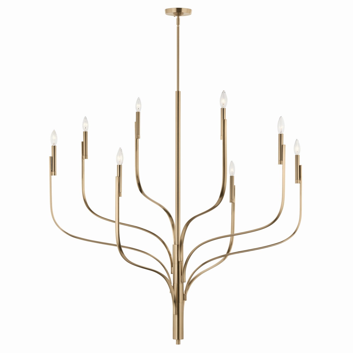 KICHLER 52675CPZ Livadia 47.75 Inch 8 Light Chandelier In Champagne Bronze