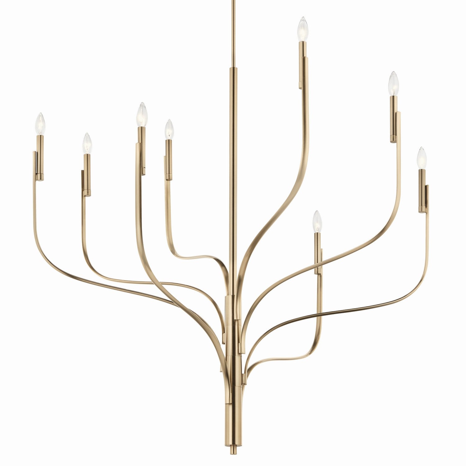 KICHLER 52675CPZ Livadia 47.75 Inch 8 Light Chandelier In Champagne Bronze