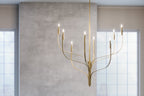 KICHLER 52675CPZ Livadia 47.75 Inch 8 Light Chandelier In Champagne Bronze