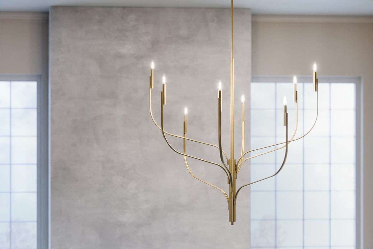 KICHLER 52675CPZ Livadia 47.75 Inch 8 Light Chandelier In Champagne Bronze