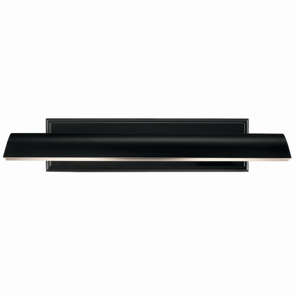 KICHLER 52686BK Carston 24 Inch 2 Light Led Picture Light In Black With White Interior