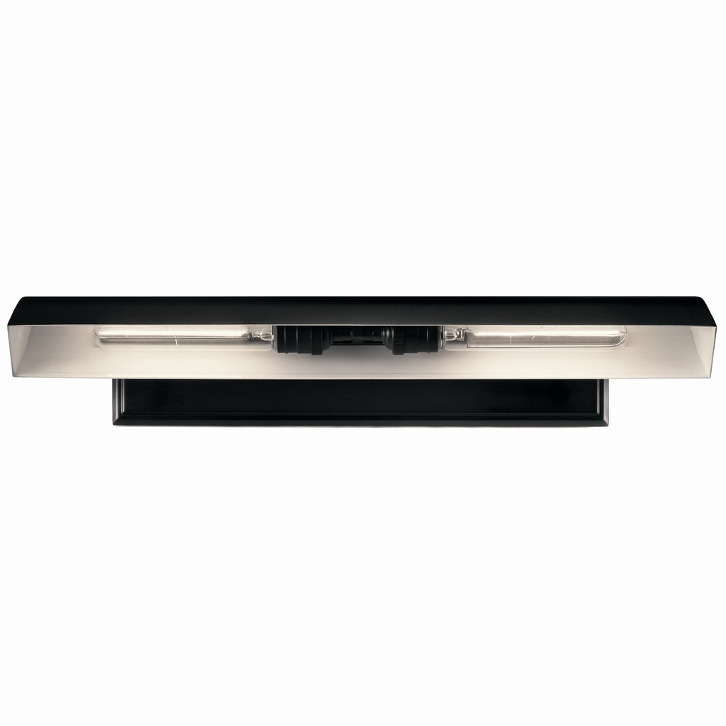 KICHLER 52686BK Carston 24 Inch 2 Light Led Picture Light In Black With White Interior