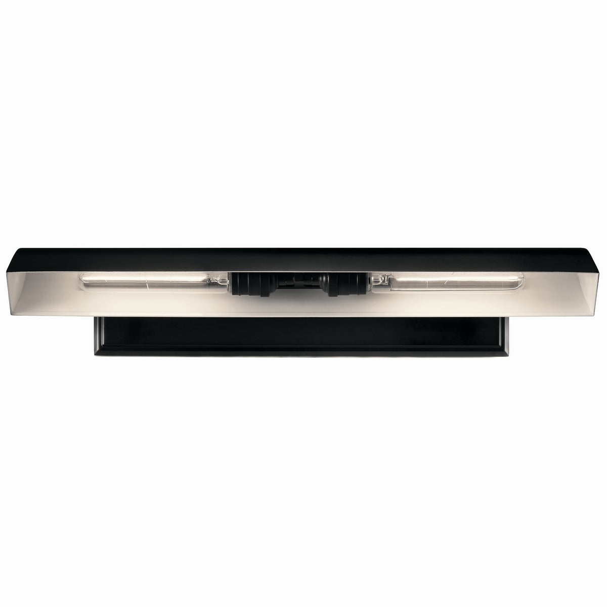 KICHLER 52686BK Carston 24 Inch 2 Light Led Picture Light In Black With White Interior