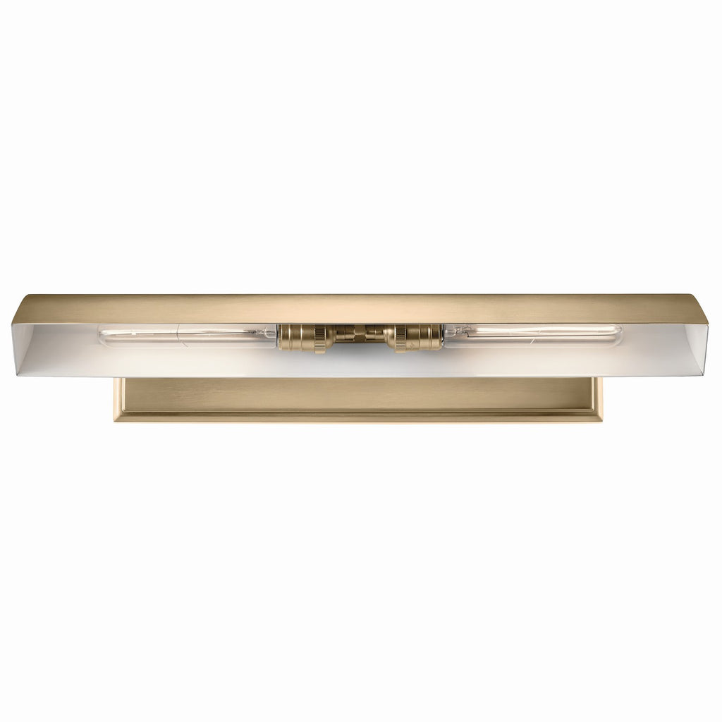 KICHLER 52686CPZ Carston 24 Inch 2 Light Led Picture Light In Champagne Bronze With White Interior